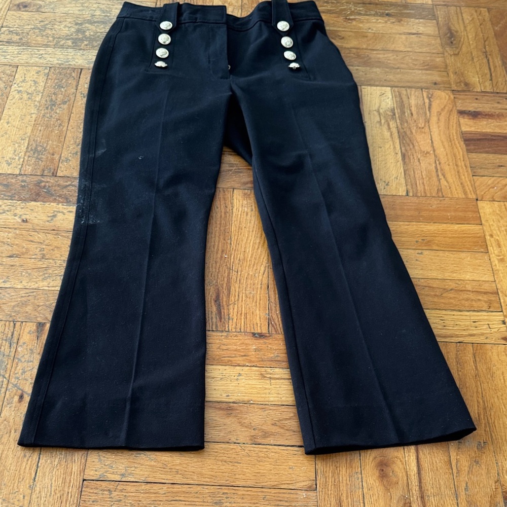 Derek Lam  Flared Pants with Button Accents